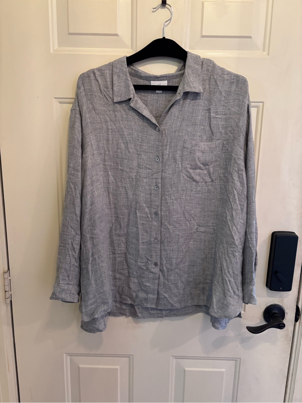J. Jill Gray Button-Down Relaxed Shirt - Picture 2 of 6
